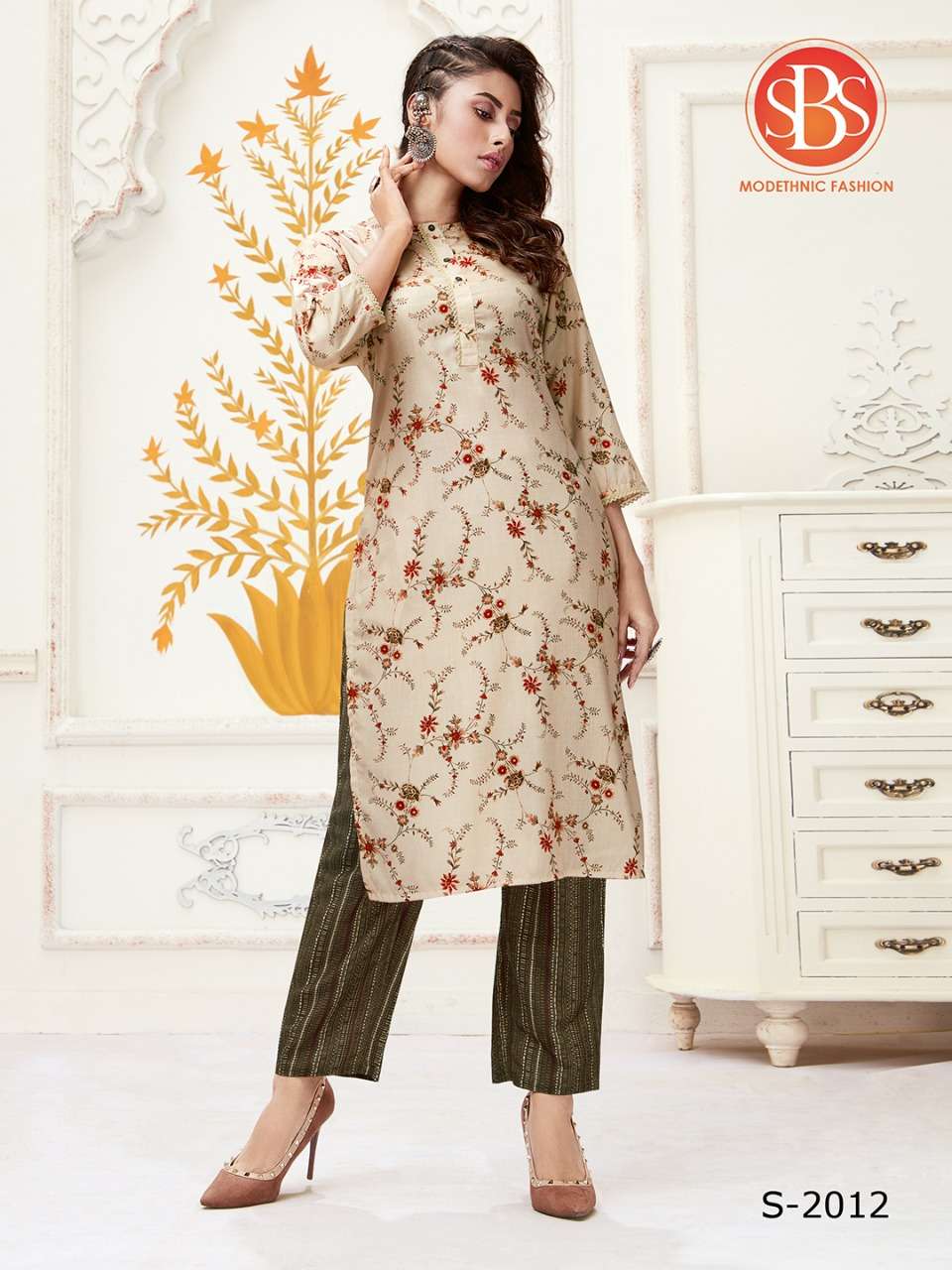 ALISHA BY SBS 2010 TO 2013 SERIES BEAUTIFUL COLORFUL STYLISH FANCY CASUAL WEAR & READY TO WEAR MUSLIN KURTIS WITH BOTTOM AT WHOLESALE PRICE