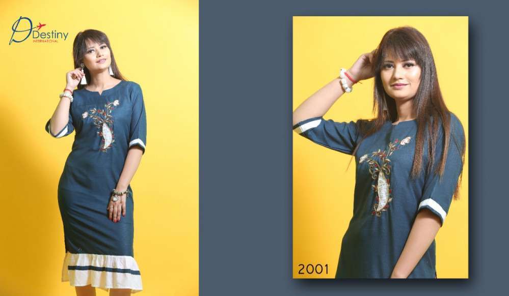 DELIGHT VOL-2 BY DESTINY INTERNATIONAL 2001 TO 2004 SERIES DESIGNER BEAUTIFUL STYLISH FANCY COLORFUL CASUAL WEAR & ETHNIC WEAR HEAVY 17 KG RAYON KURTIS AT WHOLESALE PRICE