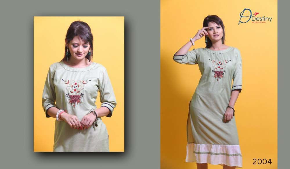 DELIGHT VOL-2 BY DESTINY INTERNATIONAL 2001 TO 2004 SERIES DESIGNER BEAUTIFUL STYLISH FANCY COLORFUL CASUAL WEAR & ETHNIC WEAR HEAVY 17 KG RAYON KURTIS AT WHOLESALE PRICE