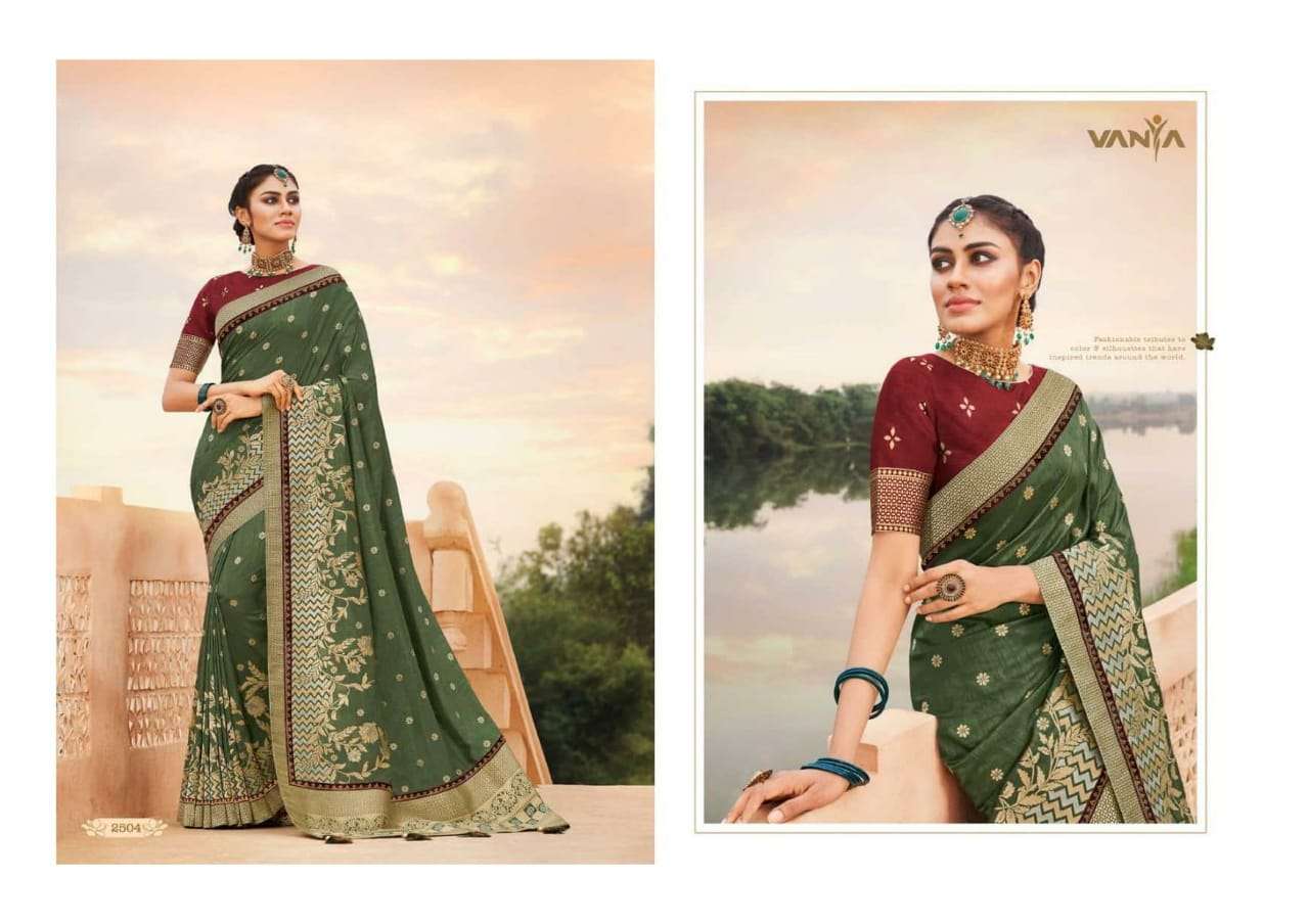 VANYA VOL-15 BY VANYA 2501 TO 2515 SERIES INDIAN TRADITIONAL WEAR COLLECTION BEAUTIFUL STYLISH FANCY COLORFUL PARTY WEAR & OCCASIONAL WEAR FANCY SAREES AT WHOLESALE PRICE