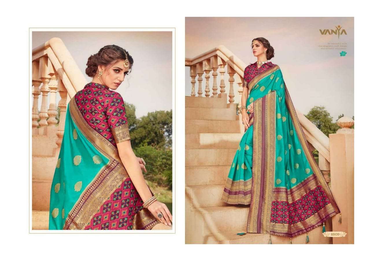 VANYA VOL-15 BY VANYA 2501 TO 2515 SERIES INDIAN TRADITIONAL WEAR COLLECTION BEAUTIFUL STYLISH FANCY COLORFUL PARTY WEAR & OCCASIONAL WEAR FANCY SAREES AT WHOLESALE PRICE