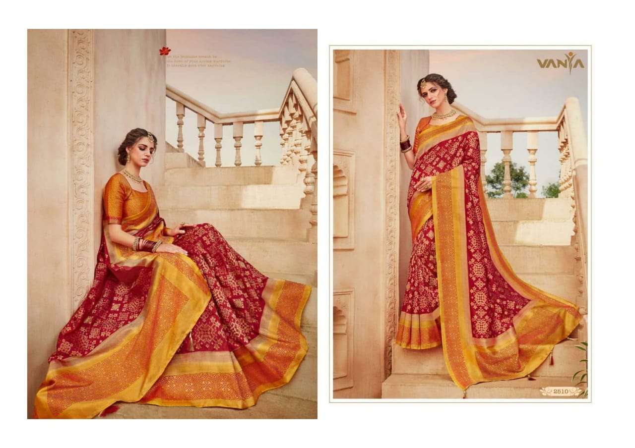 VANYA VOL-15 BY VANYA 2501 TO 2515 SERIES INDIAN TRADITIONAL WEAR COLLECTION BEAUTIFUL STYLISH FANCY COLORFUL PARTY WEAR & OCCASIONAL WEAR FANCY SAREES AT WHOLESALE PRICE
