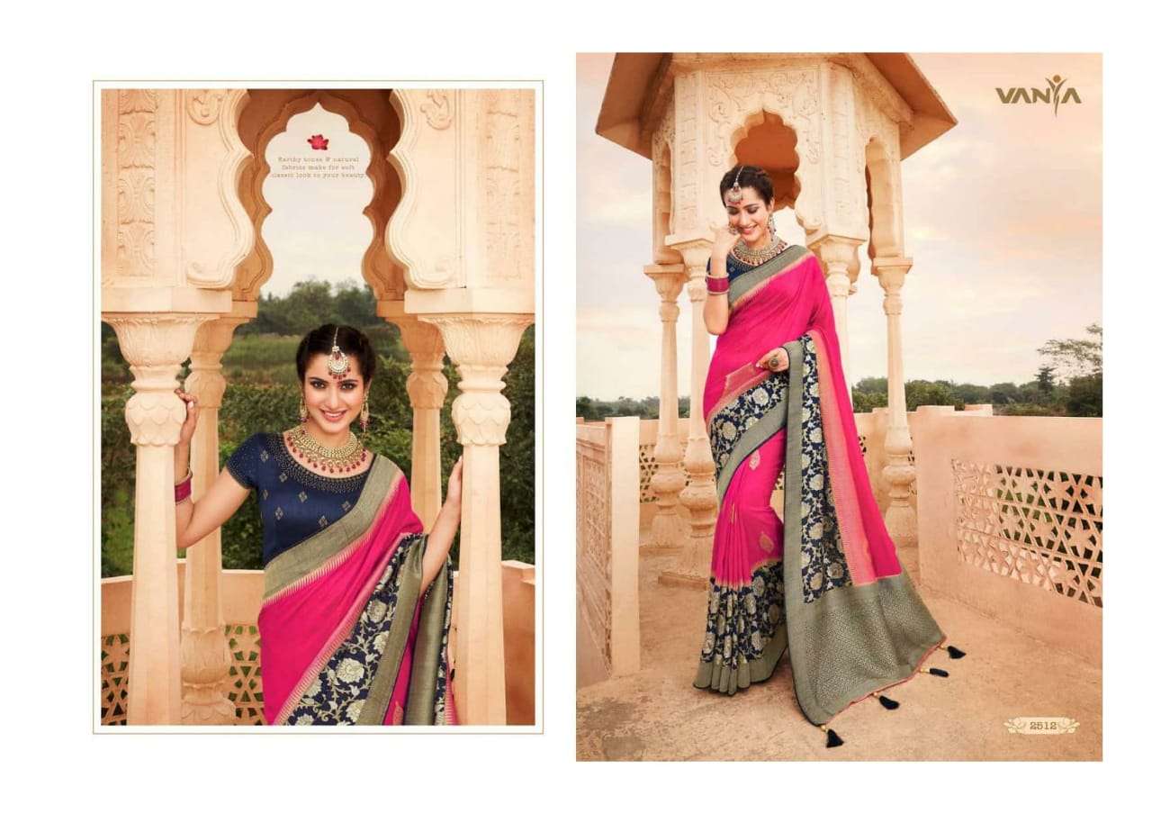 VANYA VOL-15 BY VANYA 2501 TO 2515 SERIES INDIAN TRADITIONAL WEAR COLLECTION BEAUTIFUL STYLISH FANCY COLORFUL PARTY WEAR & OCCASIONAL WEAR FANCY SAREES AT WHOLESALE PRICE