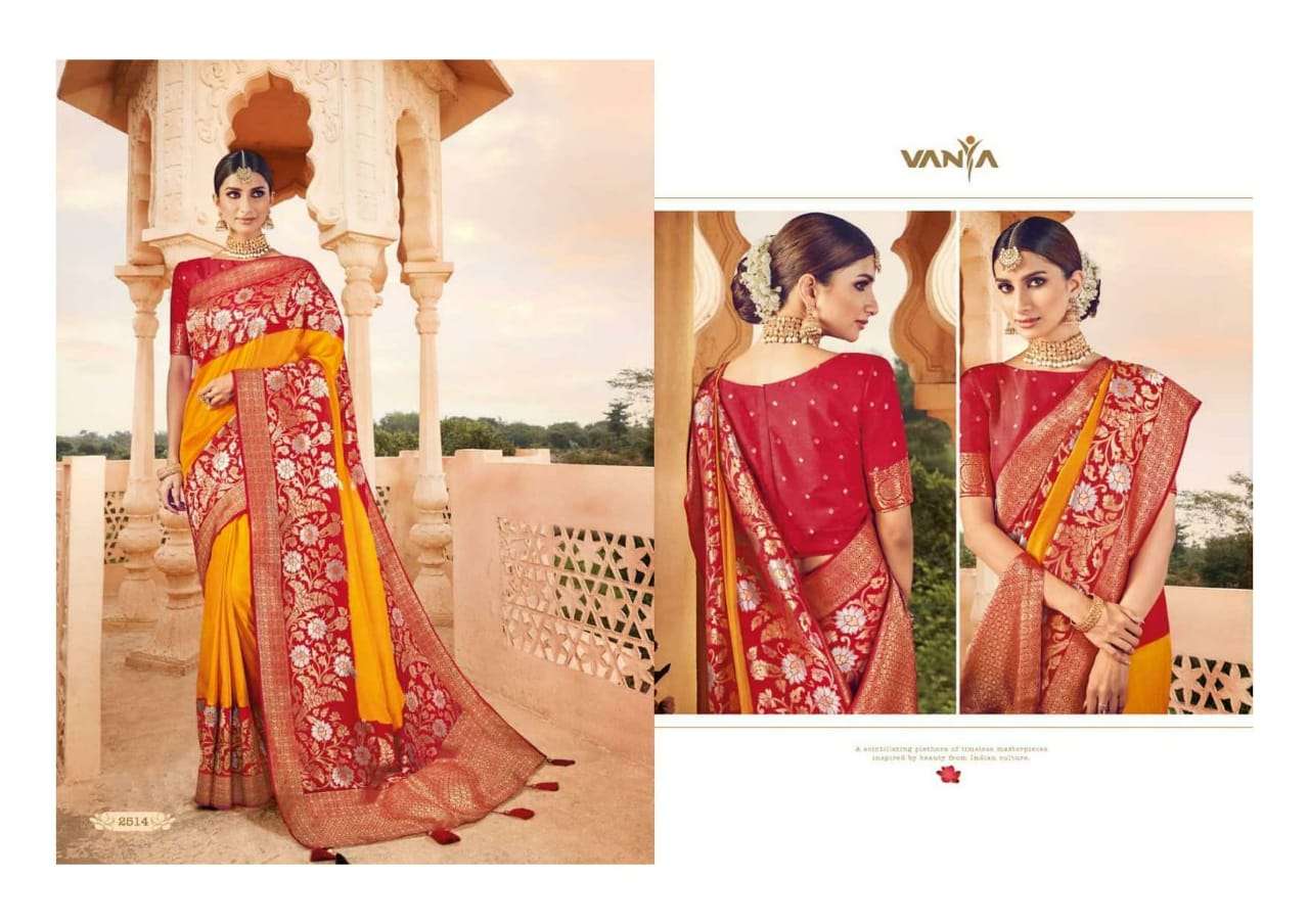 VANYA VOL-15 BY VANYA 2501 TO 2515 SERIES INDIAN TRADITIONAL WEAR COLLECTION BEAUTIFUL STYLISH FANCY COLORFUL PARTY WEAR & OCCASIONAL WEAR FANCY SAREES AT WHOLESALE PRICE