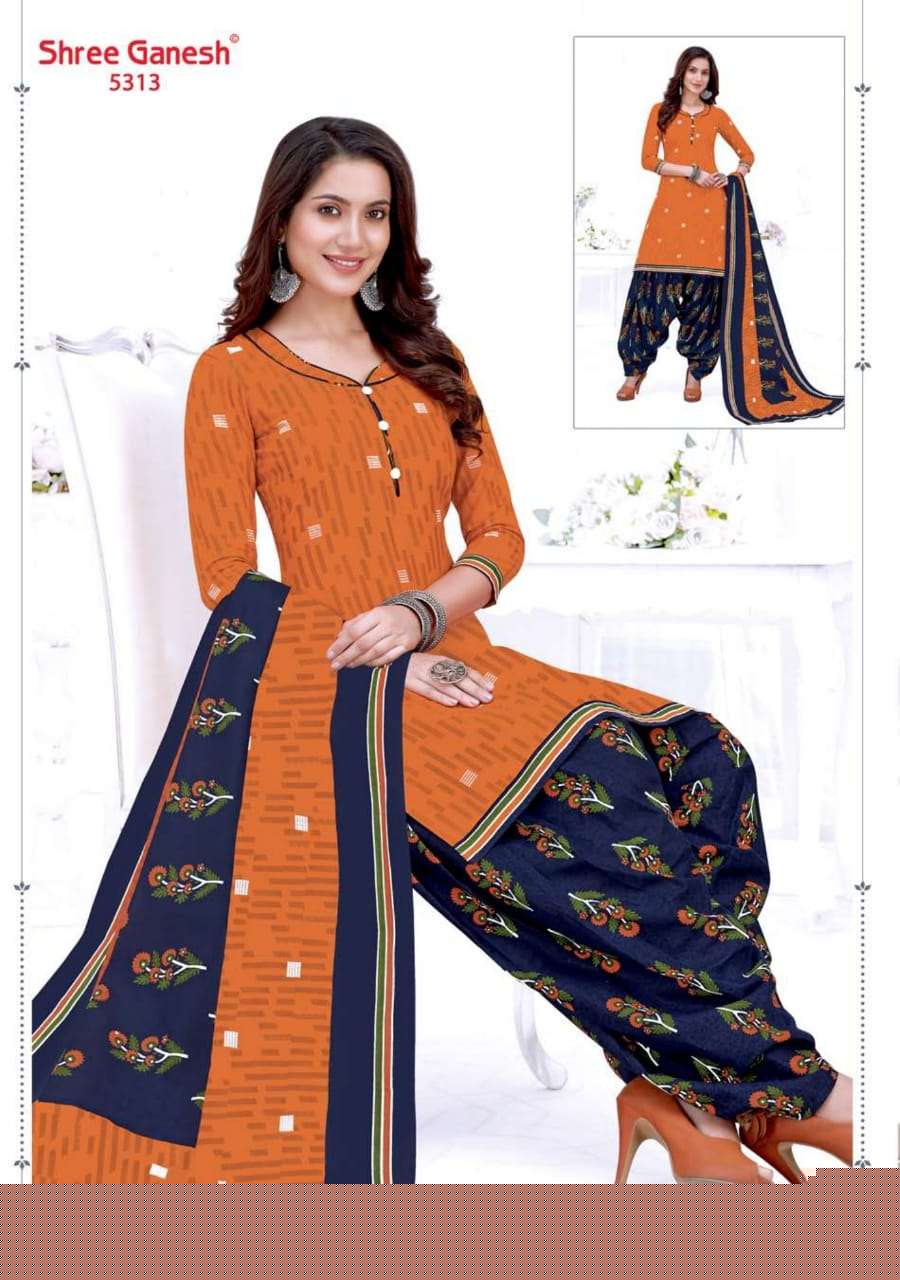 PANCHI VOL-4 BY SHREE GANESH 5301 TO 5315 SERIES SUITS BEAUTIFUL FANCY COLORFUL STYLISH PARTY WEAR & OCCASIONAL WEAR COTTON PRINTED DRESSES AT WHOLESALE PRICE