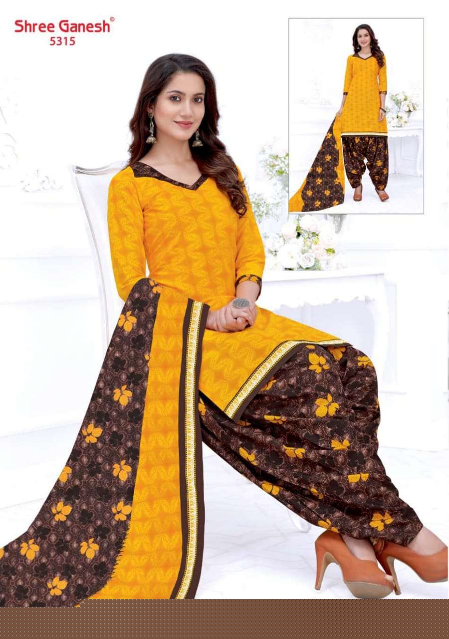 PANCHI VOL-4 BY SHREE GANESH 5301 TO 5315 SERIES SUITS BEAUTIFUL FANCY COLORFUL STYLISH PARTY WEAR & OCCASIONAL WEAR COTTON PRINTED DRESSES AT WHOLESALE PRICE