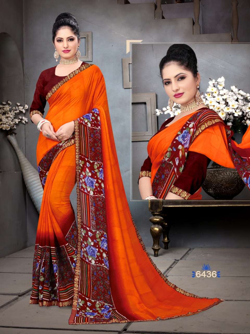 ADVANCE BOOKING VOL-12 BY HAYTEE 6429 TO 6440 SERIES INDIAN TRADITIONAL WEAR COLLECTION BEAUTIFUL STYLISH FANCY COLORFUL PARTY WEAR & OCCASIONAL WEAR HEAVY DANI PRINTED SAREES AT WHOLESALE PRICE