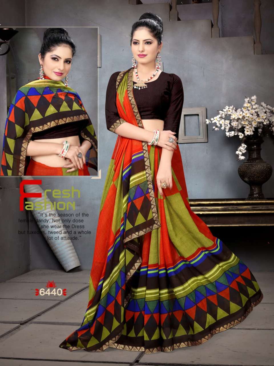 ADVANCE BOOKING VOL-12 BY HAYTEE 6429 TO 6440 SERIES INDIAN TRADITIONAL WEAR COLLECTION BEAUTIFUL STYLISH FANCY COLORFUL PARTY WEAR & OCCASIONAL WEAR HEAVY DANI PRINTED SAREES AT WHOLESALE PRICE
