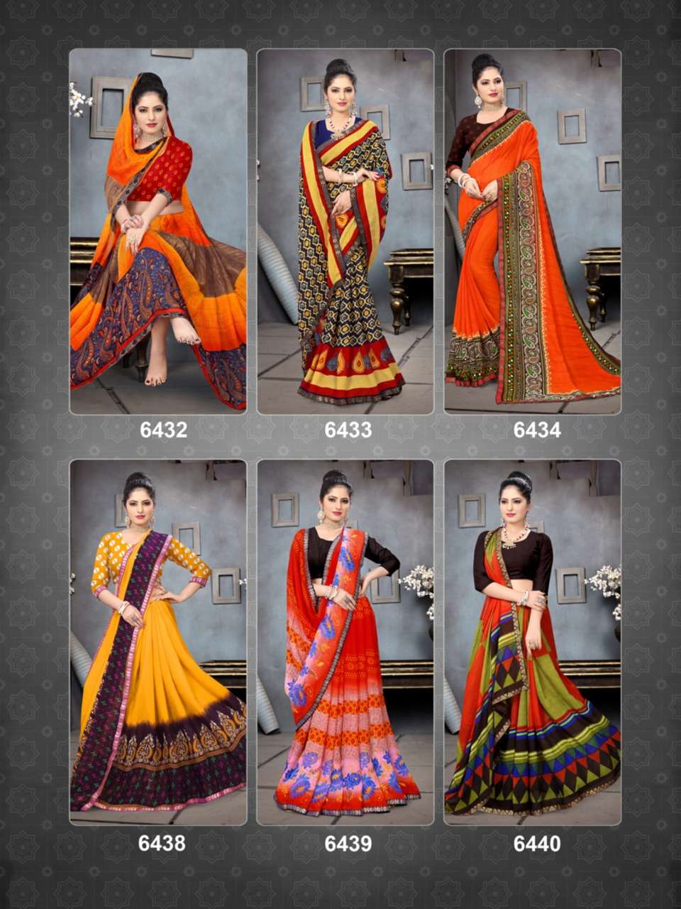 ADVANCE BOOKING VOL-12 BY HAYTEE 6429 TO 6440 SERIES INDIAN TRADITIONAL WEAR COLLECTION BEAUTIFUL STYLISH FANCY COLORFUL PARTY WEAR & OCCASIONAL WEAR HEAVY DANI PRINTED SAREES AT WHOLESALE PRICE