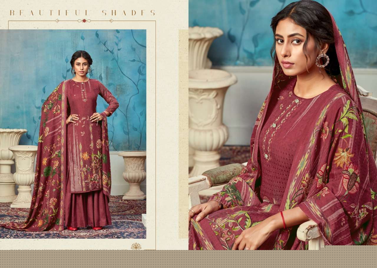 LISA BY VIJAYA FASHION 6001 TO 6010 SERIES SUITS BEAUTIFUL FANCY COLORFUL STYLISH PARTY WEAR & OCCASIONAL WEAR PURE PASHMINA DOBBY PRINTED DRESSES AT WHOLESALE PRICE