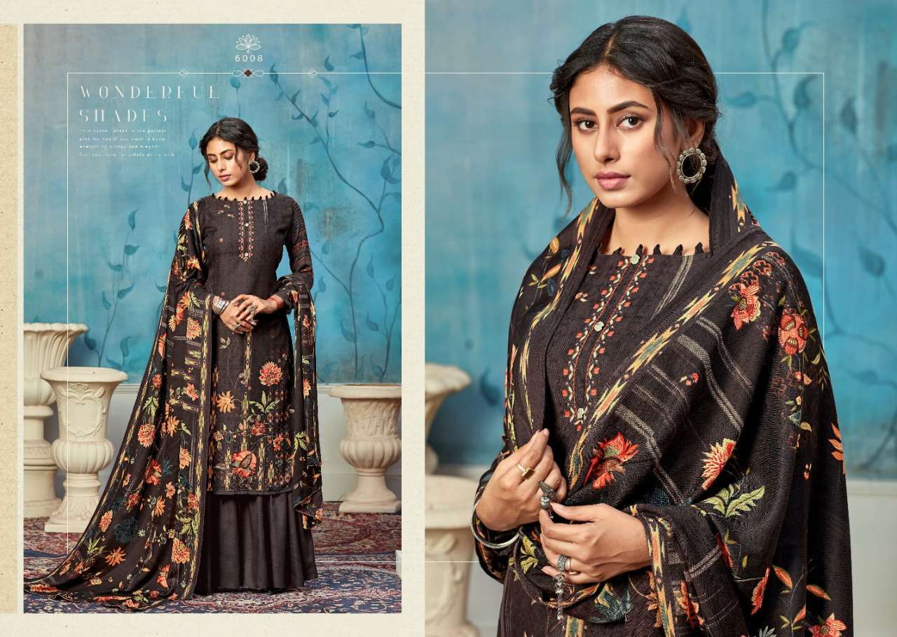 LISA BY VIJAYA FASHION 6001 TO 6010 SERIES SUITS BEAUTIFUL FANCY COLORFUL STYLISH PARTY WEAR & OCCASIONAL WEAR PURE PASHMINA DOBBY PRINTED DRESSES AT WHOLESALE PRICE