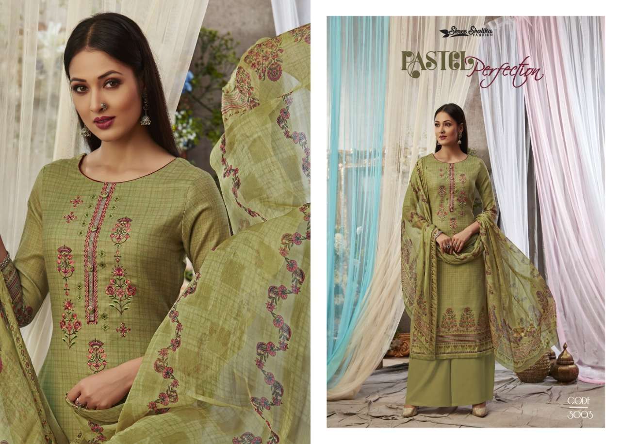 NAAZ BY NAAZ 3001 TO 3008 SERIES SUITS BEAUTIFUL FANCY COLORFUL STYLISH PARTY WEAR & OCCASIONAL WEAR PURE PASHMINA PRINTED DRESSES AT WHOLESALE PRICE