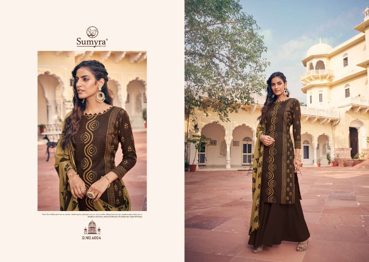 AFROZ BY SUMYRA 6001 TO 6008 SERIES SUITS BEAUTIFUL FANCY COLORFUL STYLISH PARTY WEAR & OCCASIONAL WEAR PURE PASHMINA PRINTED DRESSES AT WHOLESALE PRICE