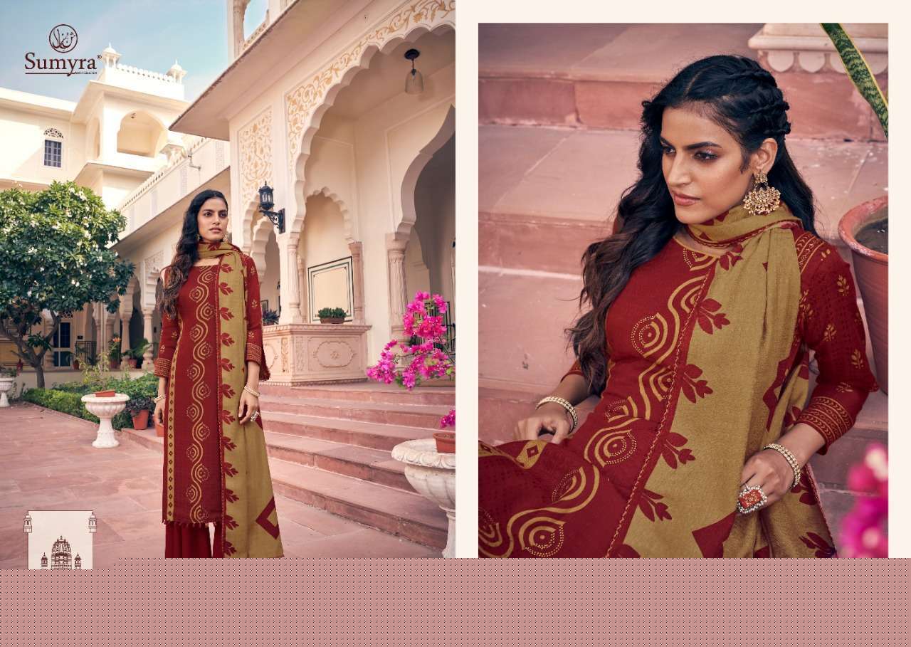 AFROZ BY SUMYRA 6001 TO 6008 SERIES SUITS BEAUTIFUL FANCY COLORFUL STYLISH PARTY WEAR & OCCASIONAL WEAR PURE PASHMINA PRINTED DRESSES AT WHOLESALE PRICE