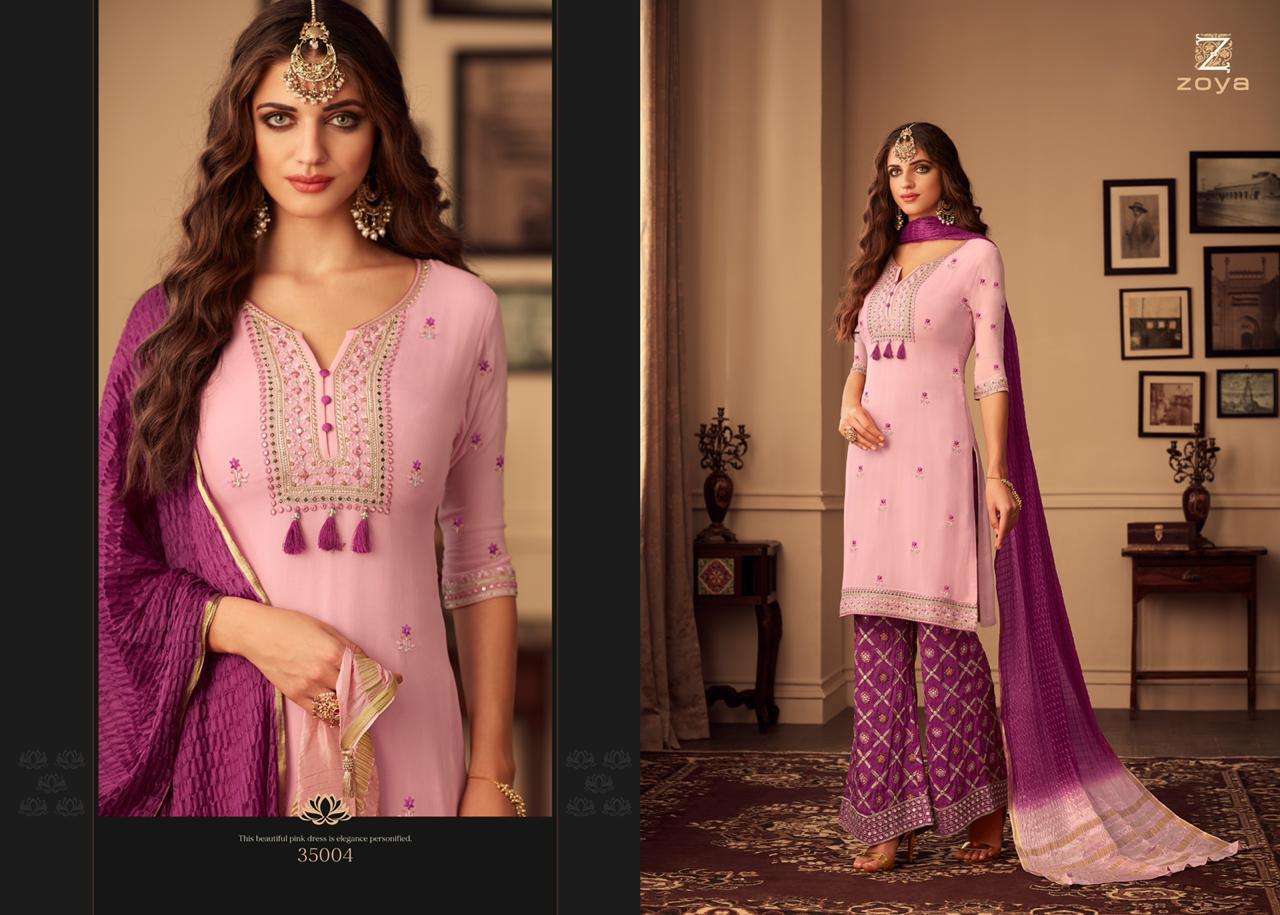 ELEGANCE NX BY ZOYA INDIAN TRADITIONAL WEAR COLLECTION BEAUTIFUL STYLISH FANCY COLORFUL PARTY WEAR & OCCASIONAL WEAR UPADA WITH EMBROIDERY DRESSES AT WHOLESALE PRICE