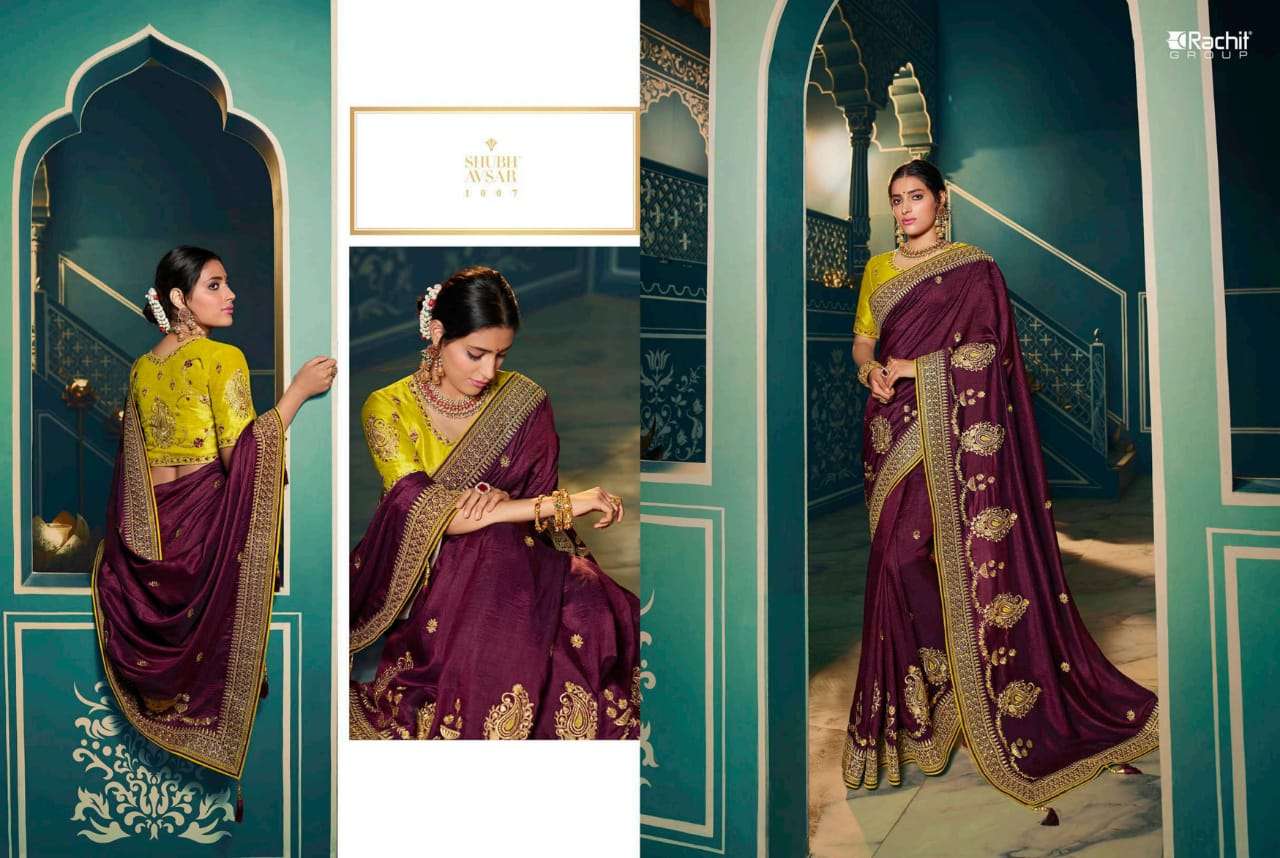 RACHIT 1001 SERIES BY RACHIT 1001 TO 1014 SERIES COLORFUL BEAUTIFUL FANCY PARTY WEAR & TRADITIONAL WEAR SATIN GEORGETTE SAREES AT WHOLESALE PRICE