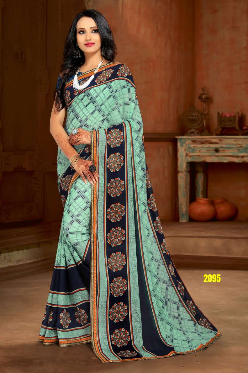 MUSKAN BY HAYTEE 2091 TO 2102 SERIES INDIAN TRADITIONAL WEAR COLLECTION BEAUTIFUL STYLISH FANCY COLORFUL PARTY WEAR & OCCASIONAL WEAR RENIAL PRINTED SAREES AT WHOLESALE PRICE