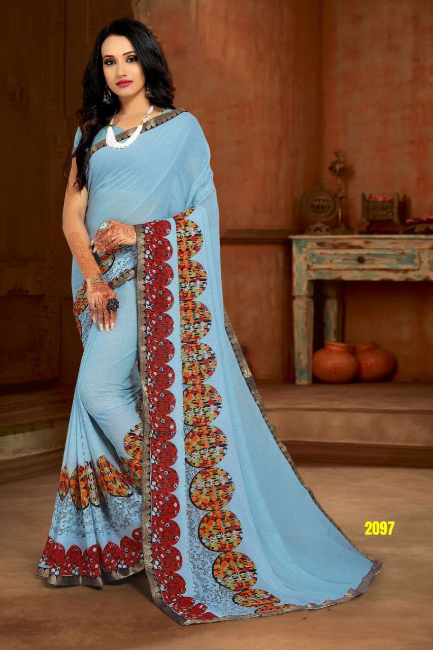 MUSKAN BY HAYTEE 2091 TO 2102 SERIES INDIAN TRADITIONAL WEAR COLLECTION BEAUTIFUL STYLISH FANCY COLORFUL PARTY WEAR & OCCASIONAL WEAR RENIAL PRINTED SAREES AT WHOLESALE PRICE