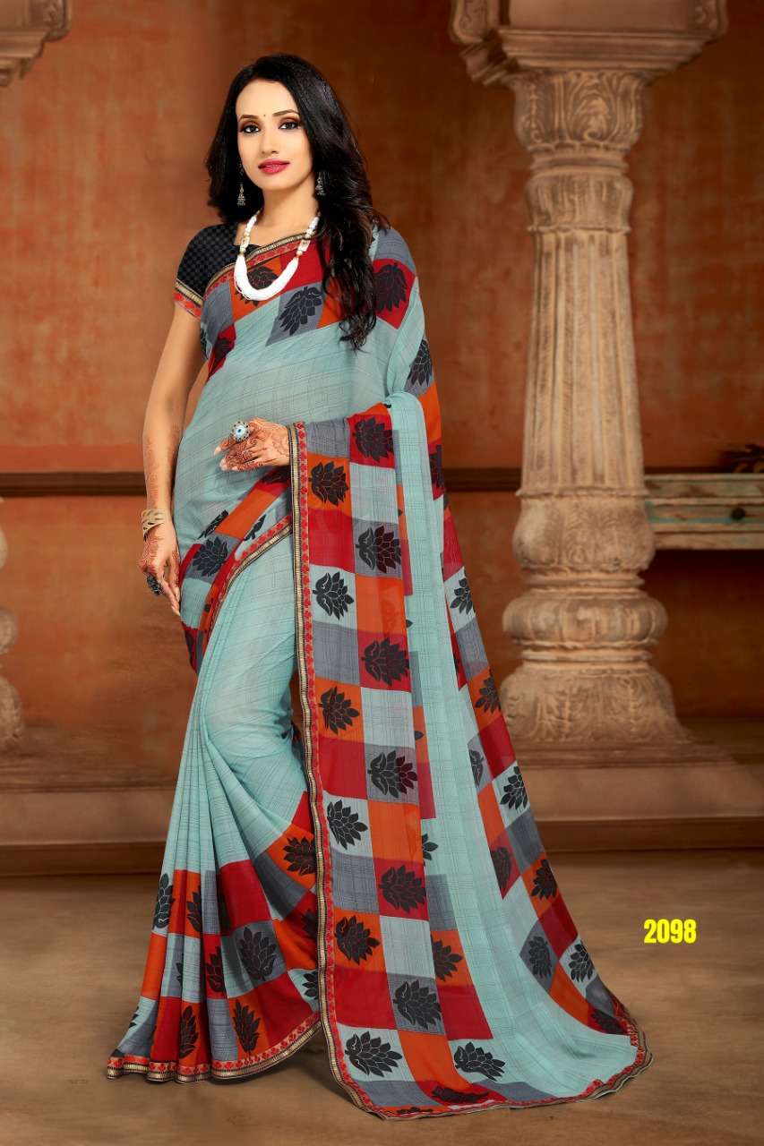 MUSKAN BY HAYTEE 2091 TO 2102 SERIES INDIAN TRADITIONAL WEAR COLLECTION BEAUTIFUL STYLISH FANCY COLORFUL PARTY WEAR & OCCASIONAL WEAR RENIAL PRINTED SAREES AT WHOLESALE PRICE