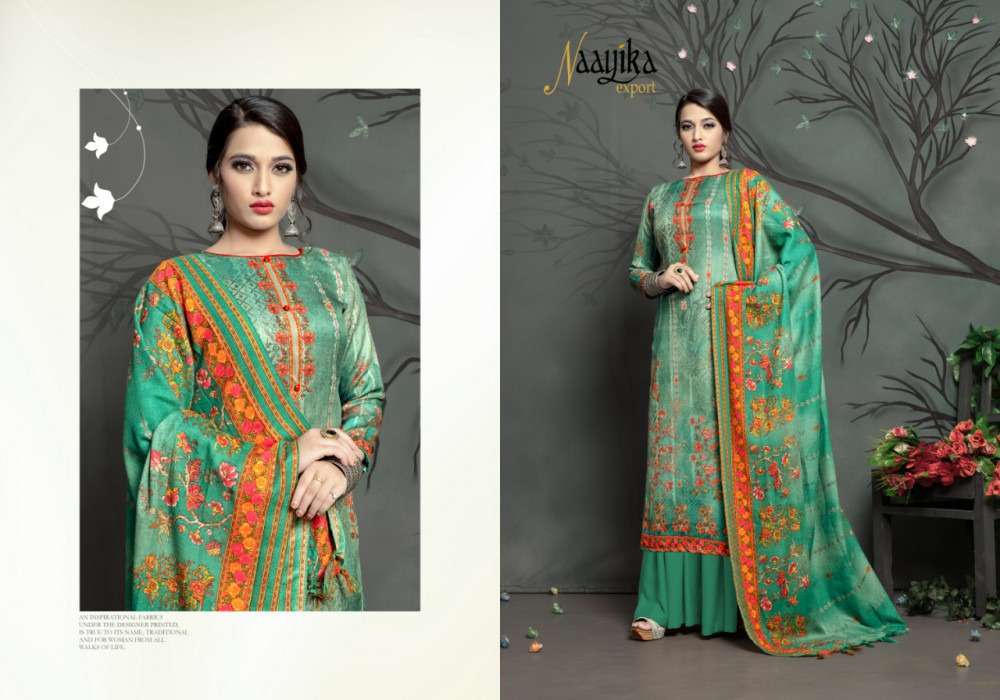 FLAVOURS VOL-2 BY NAAYIKA EXPORTS 40501-A TO 40512-A SERIES BEAUTIFUL SUITS STYLISH FANCY COLORFUL PARTY WEAR & OCCASIONAL WEAR PASHMINA PRINTED DRESSES AT WHOLESALE PRICE
