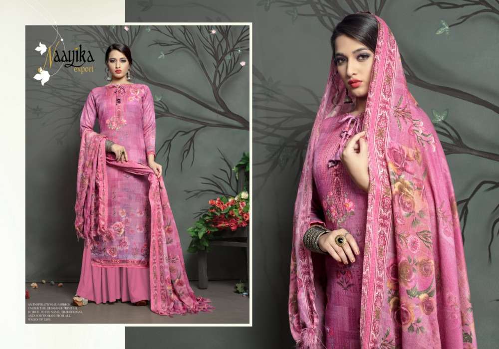 FLAVOURS VOL-2 BY NAAYIKA EXPORTS 40501-A TO 40512-A SERIES BEAUTIFUL SUITS STYLISH FANCY COLORFUL PARTY WEAR & OCCASIONAL WEAR PASHMINA PRINTED DRESSES AT WHOLESALE PRICE