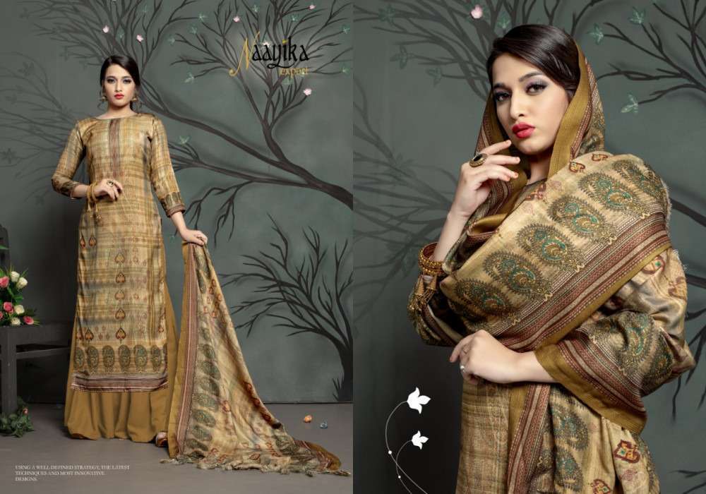 FLAVOURS VOL-2 BY NAAYIKA EXPORTS 40501-A TO 40512-A SERIES BEAUTIFUL SUITS STYLISH FANCY COLORFUL PARTY WEAR & OCCASIONAL WEAR PASHMINA PRINTED DRESSES AT WHOLESALE PRICE