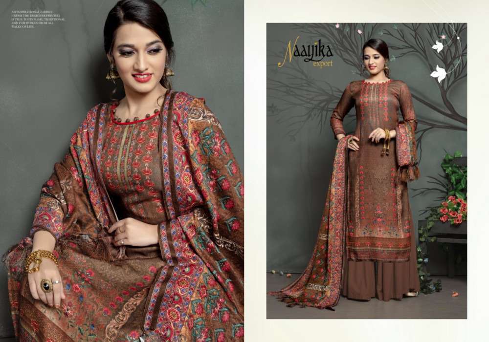 FLAVOURS VOL-2 BY NAAYIKA EXPORTS 40501-A TO 40512-A SERIES BEAUTIFUL SUITS STYLISH FANCY COLORFUL PARTY WEAR & OCCASIONAL WEAR PASHMINA PRINTED DRESSES AT WHOLESALE PRICE