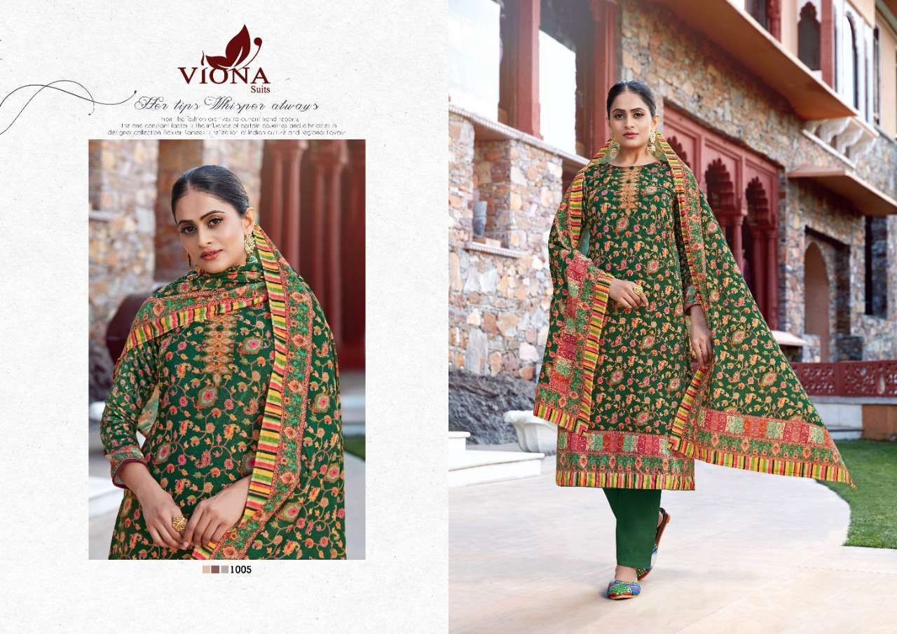 ARSHIFA BY VIONA SUITS 1001 TO 1008 SERIES BEAUTIFUL SUITS STYLISH FANCY COLORFUL PARTY WEAR & OCCASIONAL WEAR PURE 9000 KOREAN VELVET DIGITAL PRINTED DRESSES AT WHOLESALE PRICE