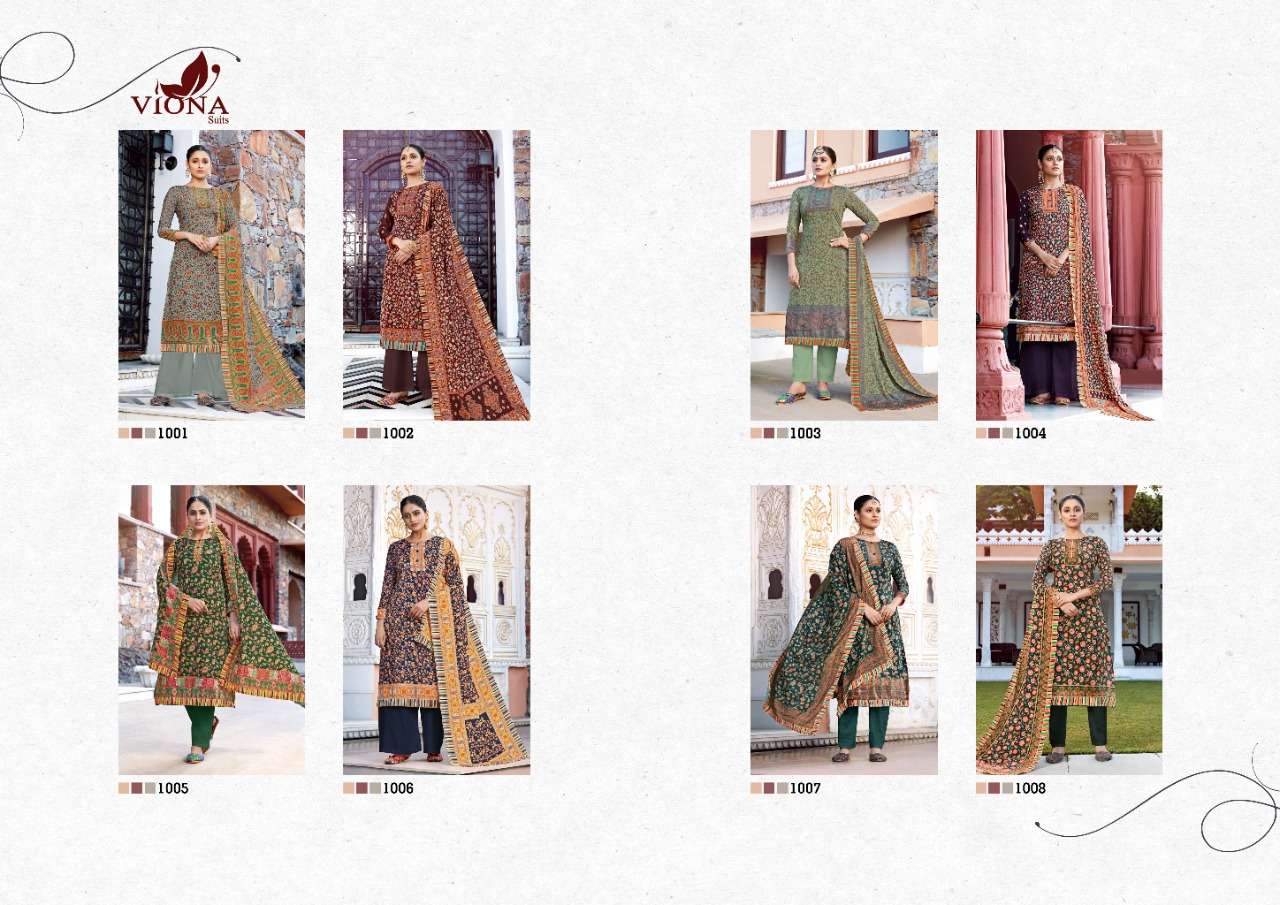 ARSHIFA BY VIONA SUITS 1001 TO 1008 SERIES BEAUTIFUL SUITS STYLISH FANCY COLORFUL PARTY WEAR & OCCASIONAL WEAR PURE 9000 KOREAN VELVET DIGITAL PRINTED DRESSES AT WHOLESALE PRICE