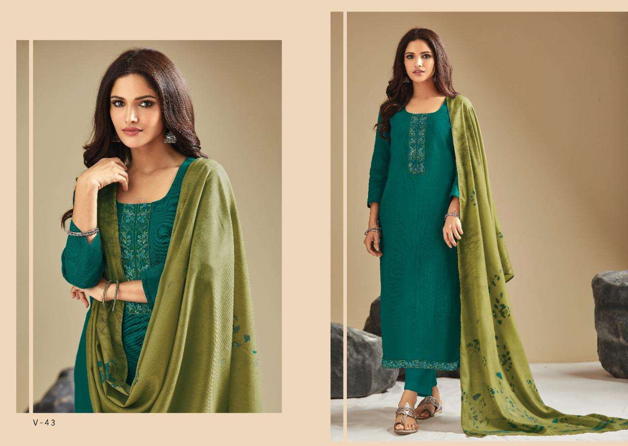 DIYA BY VARINA 41 TO 52 SERIES BEAUTIFUL SUITS STYLISH FANCY COLORFUL CASUAL WEAR & ETHNIC WEAR TWILL CHEK WITH EMBROIDERY DRESSES AT WHOLESALE PRICE