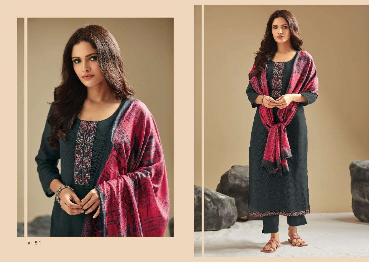 DIYA BY VARINA 41 TO 52 SERIES BEAUTIFUL SUITS STYLISH FANCY COLORFUL CASUAL WEAR & ETHNIC WEAR TWILL CHEK WITH EMBROIDERY DRESSES AT WHOLESALE PRICE