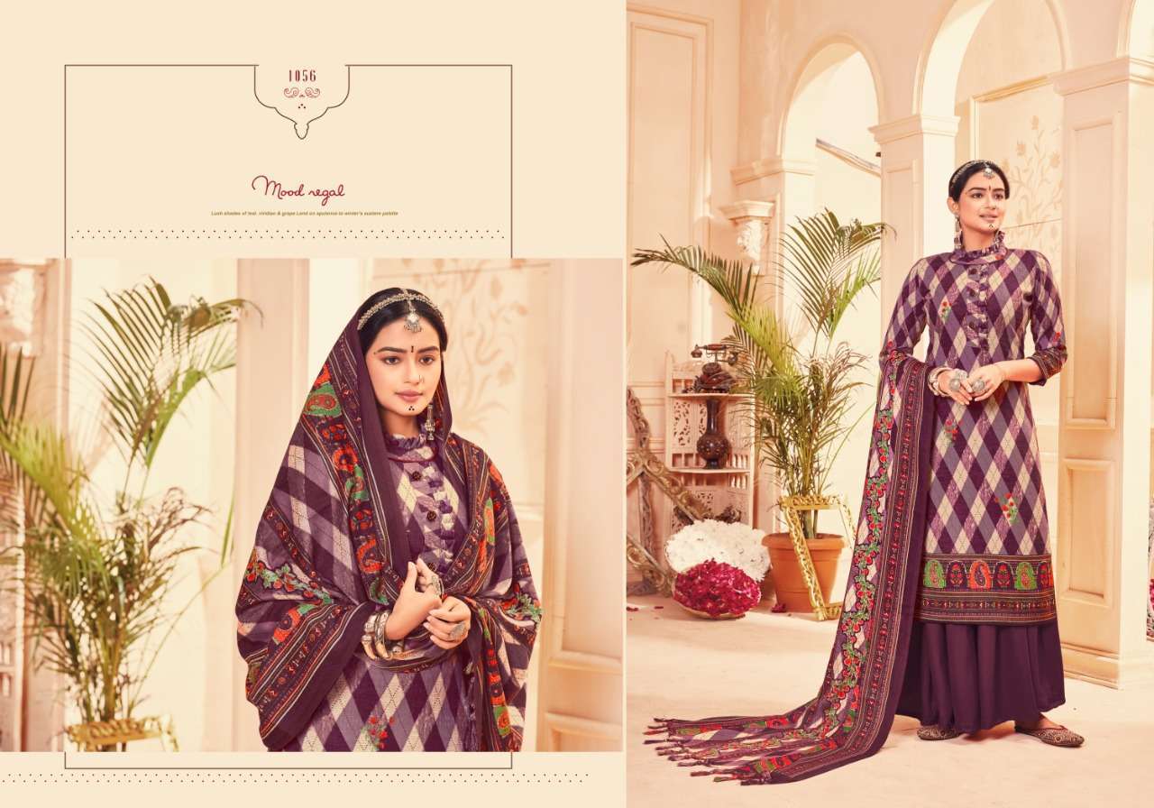 ITRANA VOL-3 BY VATRA VATIKA 1055 TO 1064 SERIES BEAUTIFUL STYLISH PAKISATNI SUITS FANCY COLORFUL CASUAL WEAR & ETHNIC WEAR & READY TO WEAR PURE PASHMINA PASHMINA DRESSES AT WHOLESALE PRICE