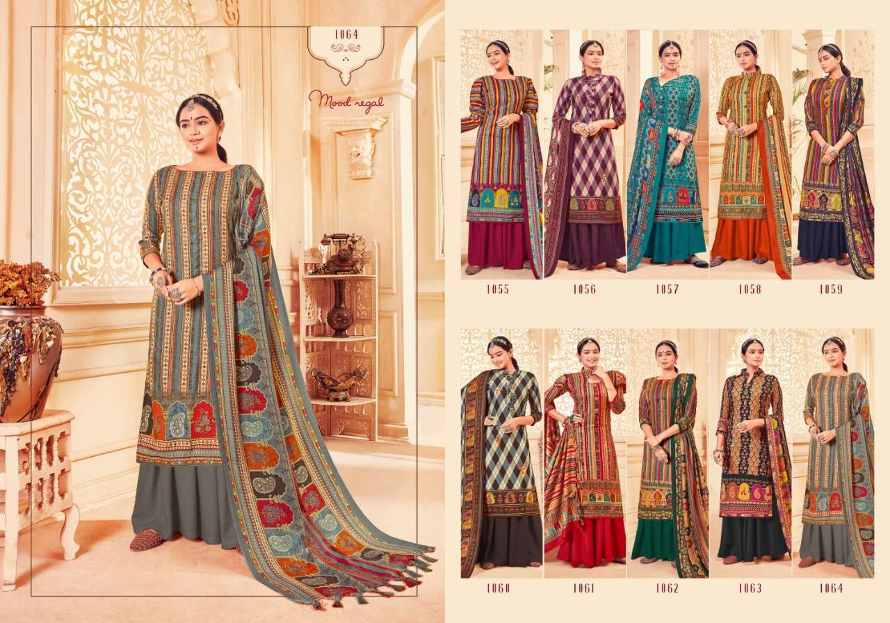 ITRANA VOL-3 BY VATRA VATIKA 1055 TO 1064 SERIES BEAUTIFUL STYLISH PAKISATNI SUITS FANCY COLORFUL CASUAL WEAR & ETHNIC WEAR & READY TO WEAR PURE PASHMINA PASHMINA DRESSES AT WHOLESALE PRICE
