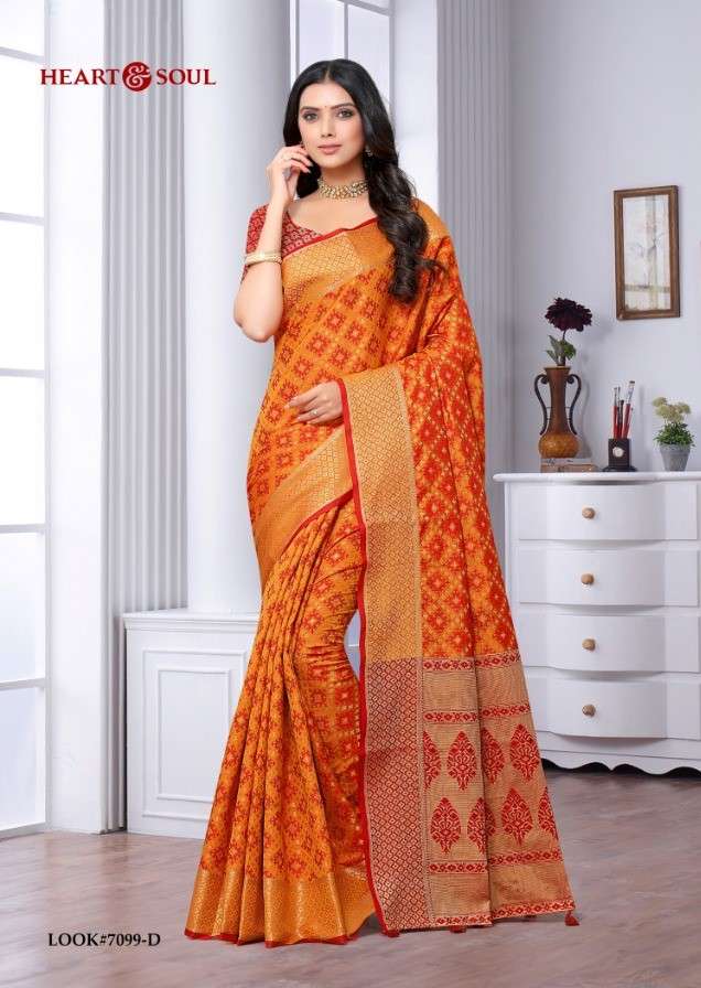 LOOK BY HEART AND SOUL INDIAN TRADITIONAL WEAR COLLECTION BEAUTIFUL STYLISH FANCY COLORFUL PARTY WEAR & OCCASIONAL WEAR FANCY SAREES AT WHOLESALE PRICE