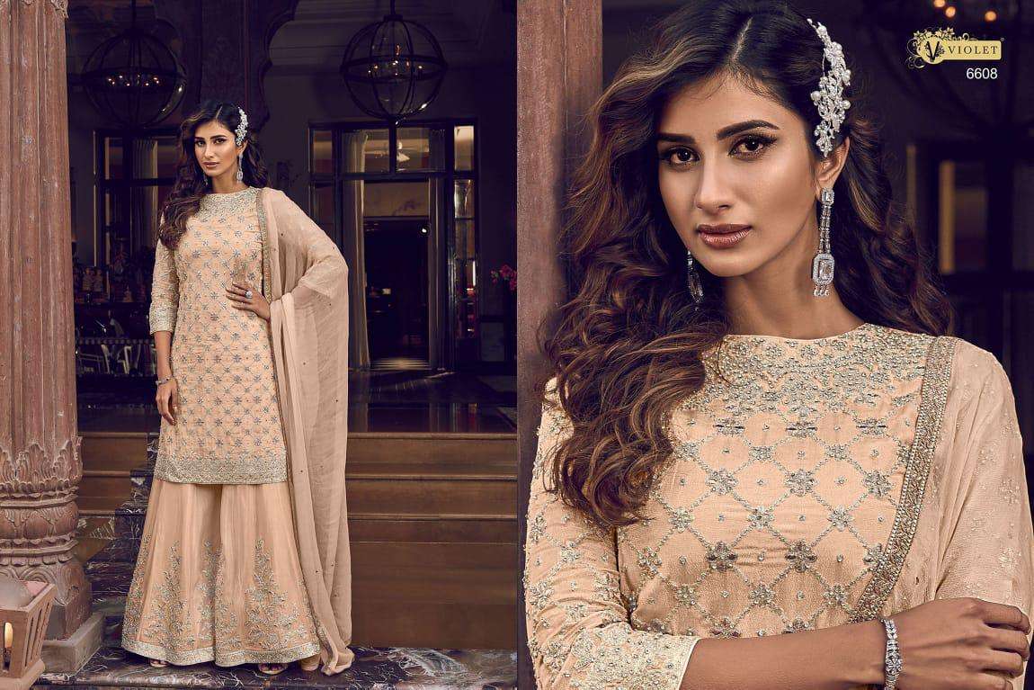 SNOW WHITE 6601 SERIES BY SWAGAT 6601 TO 6609 SERIES DESIGNER FESTIVE SUITS COLLECTION BEAUTIFUL STYLISH FANCY COLORFUL PARTY WEAR & OCCASIONAL WEAR GEORGETTE/NET EMBROIDERED DRESSES AT WHOLESALE PRICE