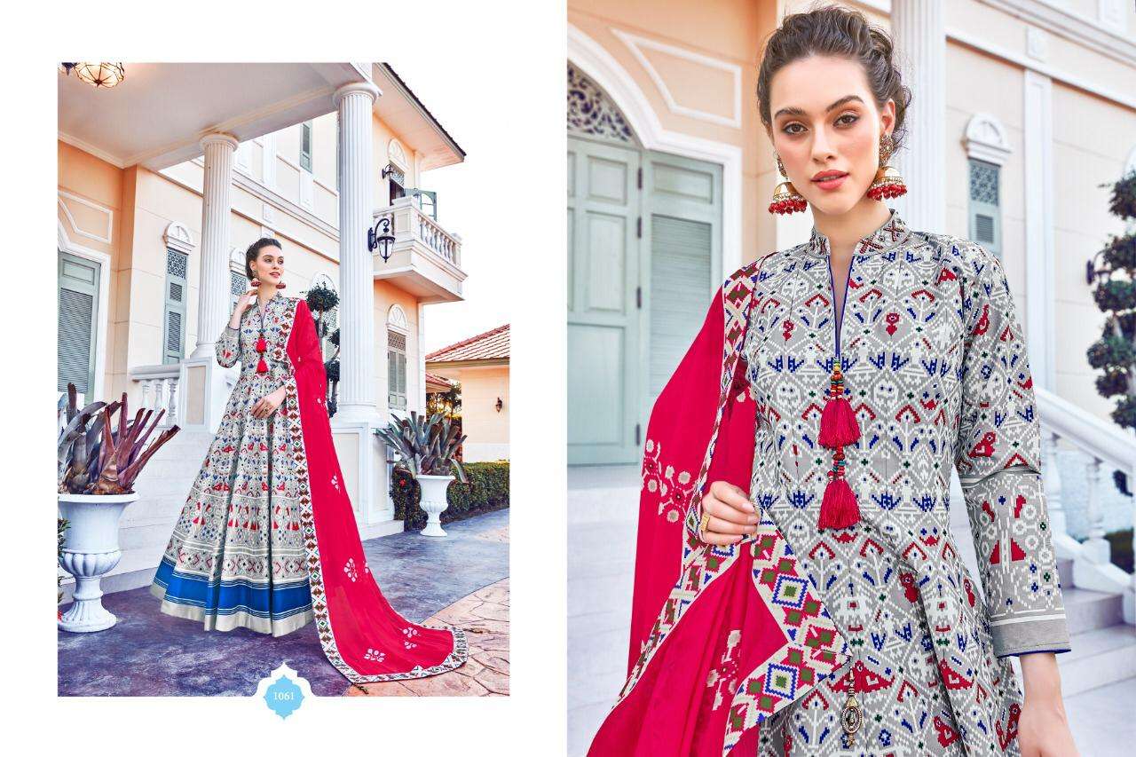 MAYURI BY VIRASAT 1057 TO 1063 SERIES STYLISH FANCY BEAUTIFUL COLORFUL CASUAL WEAR & ETHNIC WEAR KILLER SILK DIGITAL PRINT DRESSES AT WHOLESALE PRICE