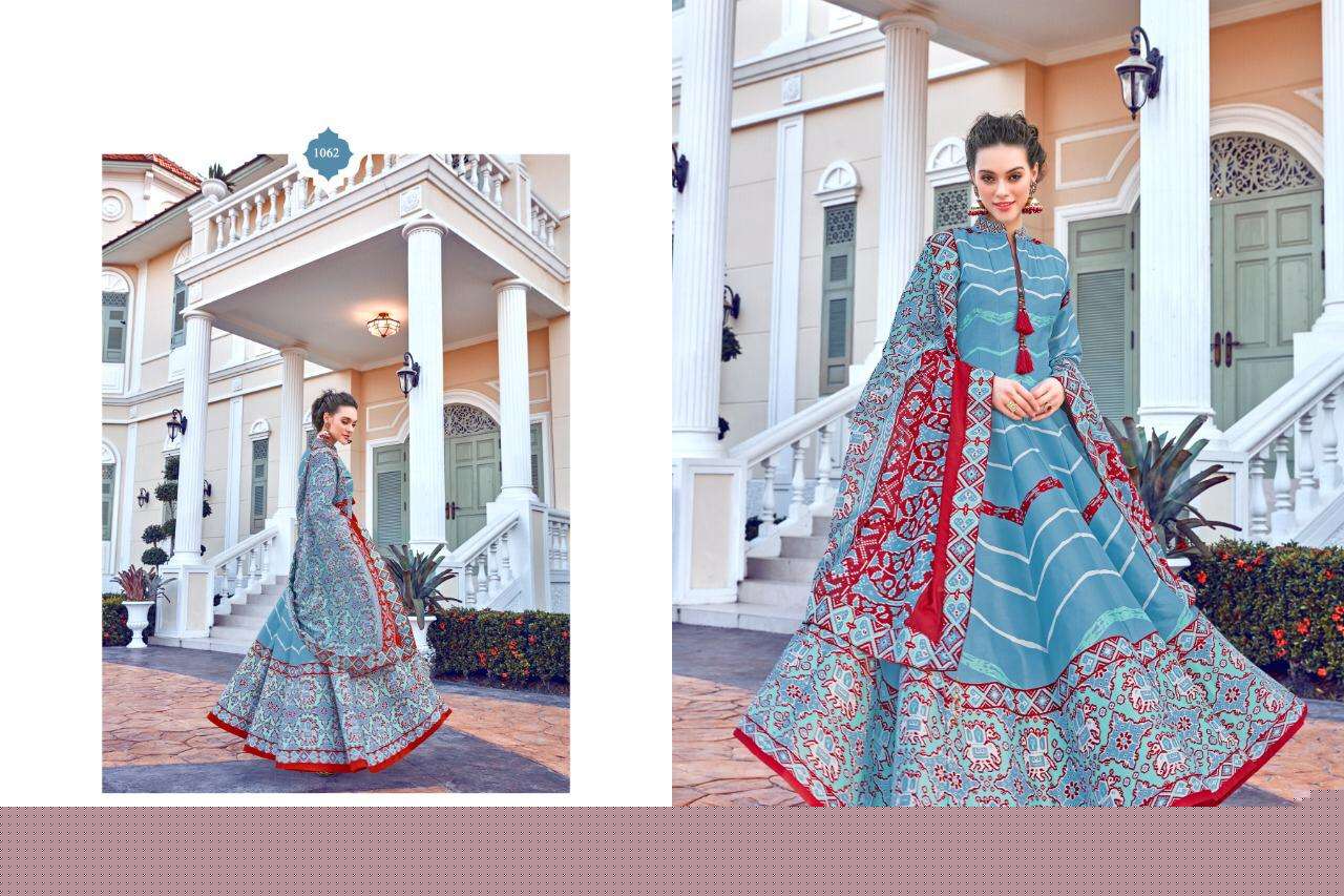 MAYURI BY VIRASAT 1057 TO 1063 SERIES STYLISH FANCY BEAUTIFUL COLORFUL CASUAL WEAR & ETHNIC WEAR KILLER SILK DIGITAL PRINT DRESSES AT WHOLESALE PRICE