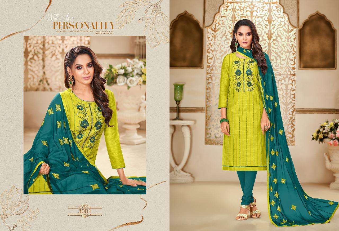 ICE CREAM VOL-3 BY SHAGUN LIFESTYLE 3001 TO 3012 DESIGNER SUITS BEAUTIFUL STYLISH FANCY COLORFUL PARTY WEAR & ETHNIC WEAR ZARNA SILK DRESSES AT WHOLESALE PRICE