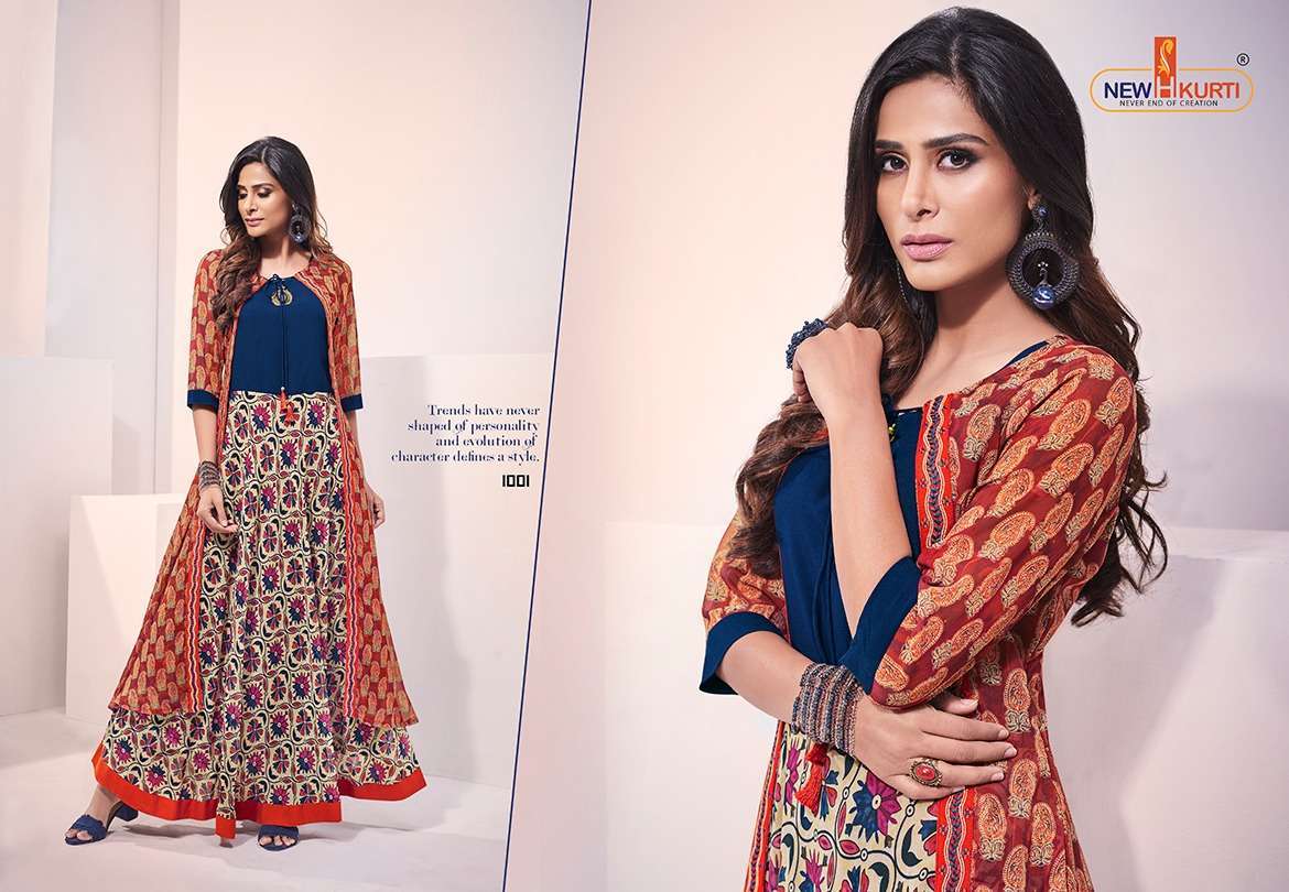 CLASSICO BY NEHA FASHION 1001 TO 1009 SERIES STYLISH FANCY BEAUTIFUL COLORFUL CASUAL WEAR & ETHNIC WEAR MUSLIN DIGITAL PRINT GOWNS AT WHOLESALE PRICE