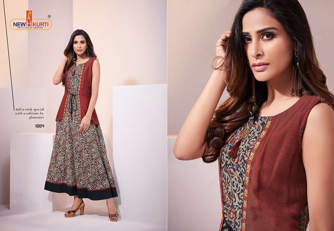 CLASSICO BY NEHA FASHION 1001 TO 1009 SERIES STYLISH FANCY BEAUTIFUL COLORFUL CASUAL WEAR & ETHNIC WEAR MUSLIN DIGITAL PRINT GOWNS AT WHOLESALE PRICE