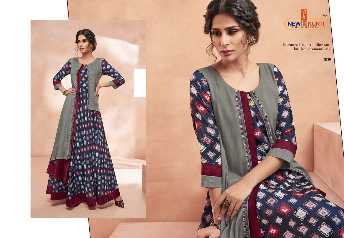 CLASSICO BY NEHA FASHION 1001 TO 1009 SERIES STYLISH FANCY BEAUTIFUL COLORFUL CASUAL WEAR & ETHNIC WEAR MUSLIN DIGITAL PRINT GOWNS AT WHOLESALE PRICE