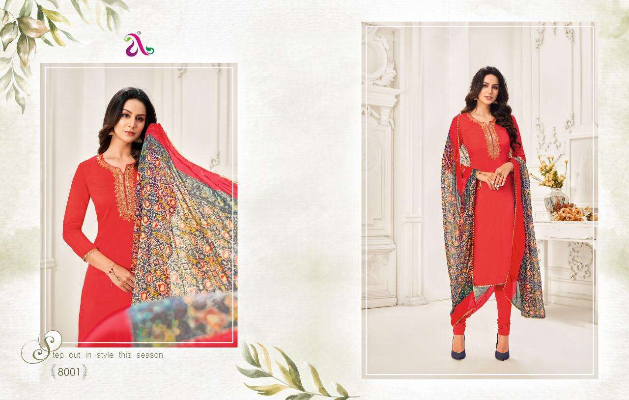 DAIRY MILK VOL-32 BY ANGROOP PLUS 8001 TO 8016 SERIES BEAUTIFUL STYLISH FANCY COLORFUL CASUAL WEAR & ETHNIC WEAR CHANDERI COTTON DRESSES AT WHOLESALE PRICE