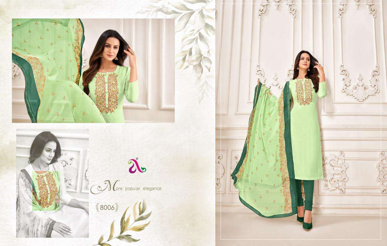 DAIRY MILK VOL-32 BY ANGROOP PLUS 8001 TO 8016 SERIES BEAUTIFUL STYLISH FANCY COLORFUL CASUAL WEAR & ETHNIC WEAR CHANDERI COTTON DRESSES AT WHOLESALE PRICE