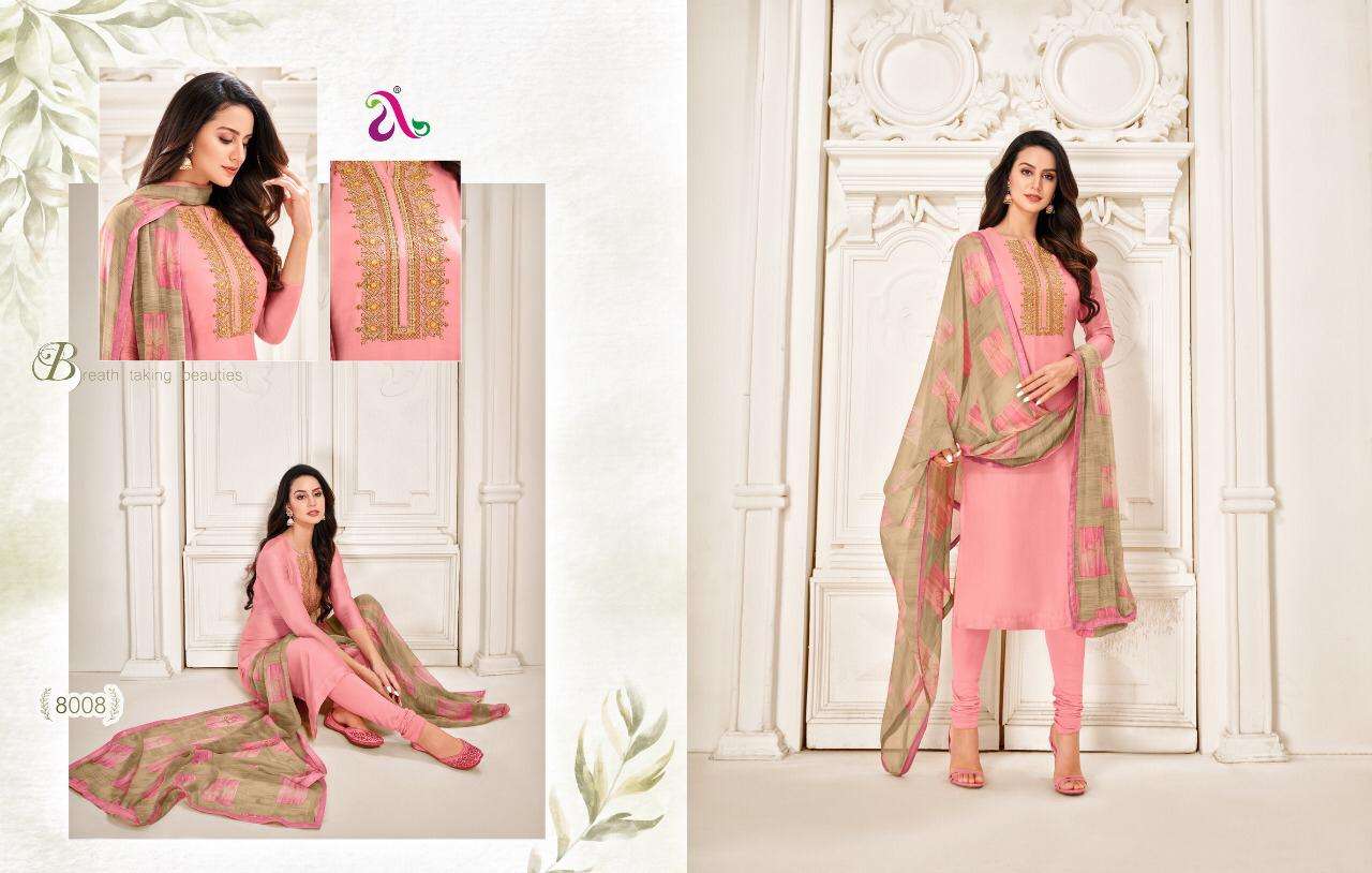 DAIRY MILK VOL-32 BY ANGROOP PLUS 8001 TO 8016 SERIES BEAUTIFUL STYLISH FANCY COLORFUL CASUAL WEAR & ETHNIC WEAR CHANDERI COTTON DRESSES AT WHOLESALE PRICE