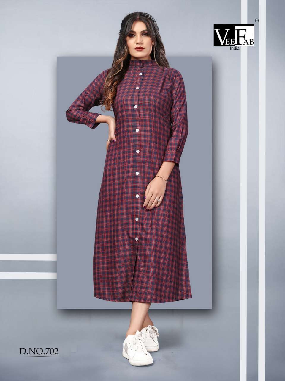 WINTER GRACE VOL-7 BY VEE FAB 701 TO 706 SERIES BEAUTIFUL COLORFUL STYLISH FANCY CASUAL WEAR & ETHNIC WEAR & READY TO WEAR PRINTED KURTIS AT WHOLESALE PRICE