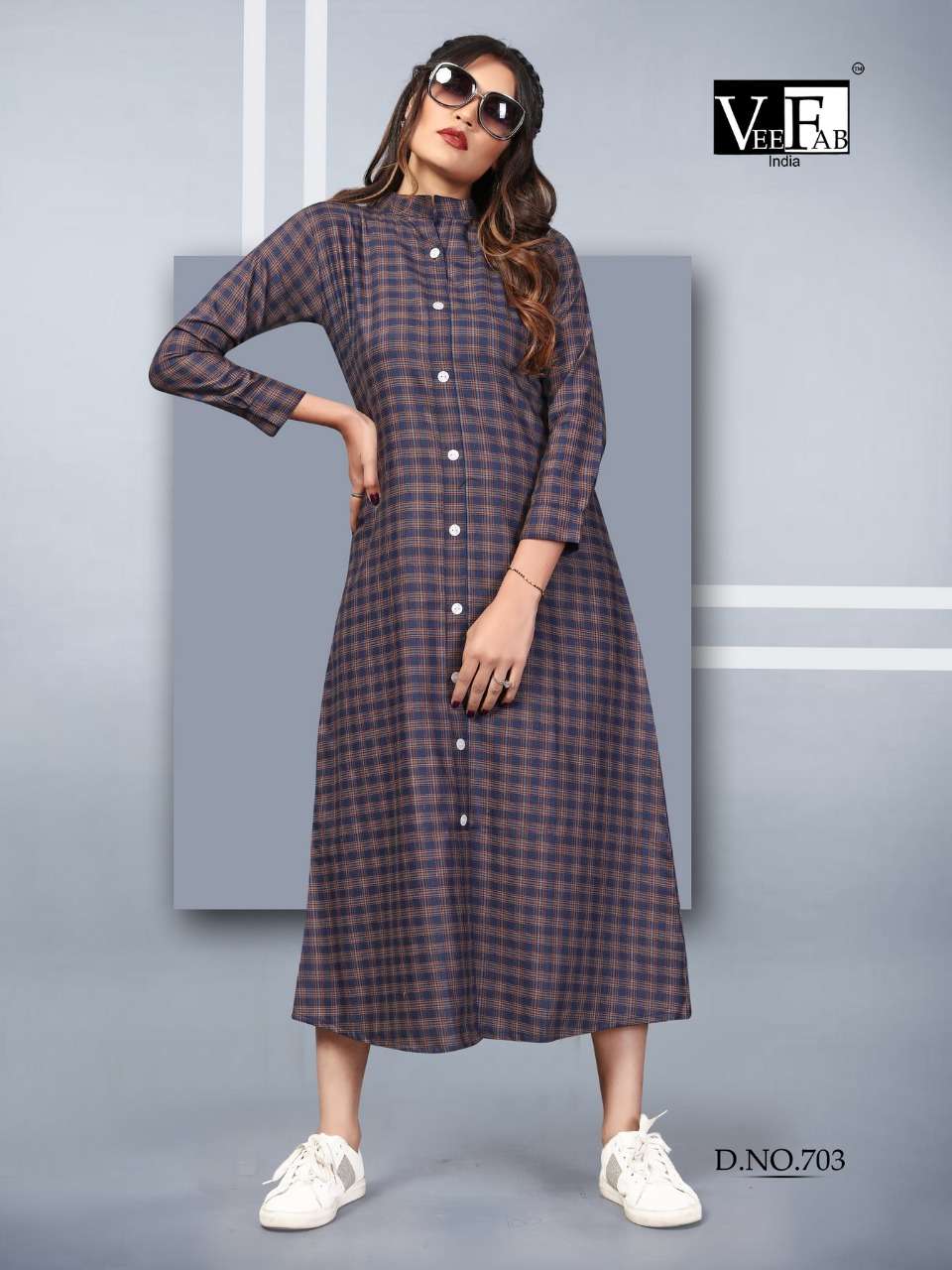 WINTER GRACE VOL-7 BY VEE FAB 701 TO 706 SERIES BEAUTIFUL COLORFUL STYLISH FANCY CASUAL WEAR & ETHNIC WEAR & READY TO WEAR PRINTED KURTIS AT WHOLESALE PRICE