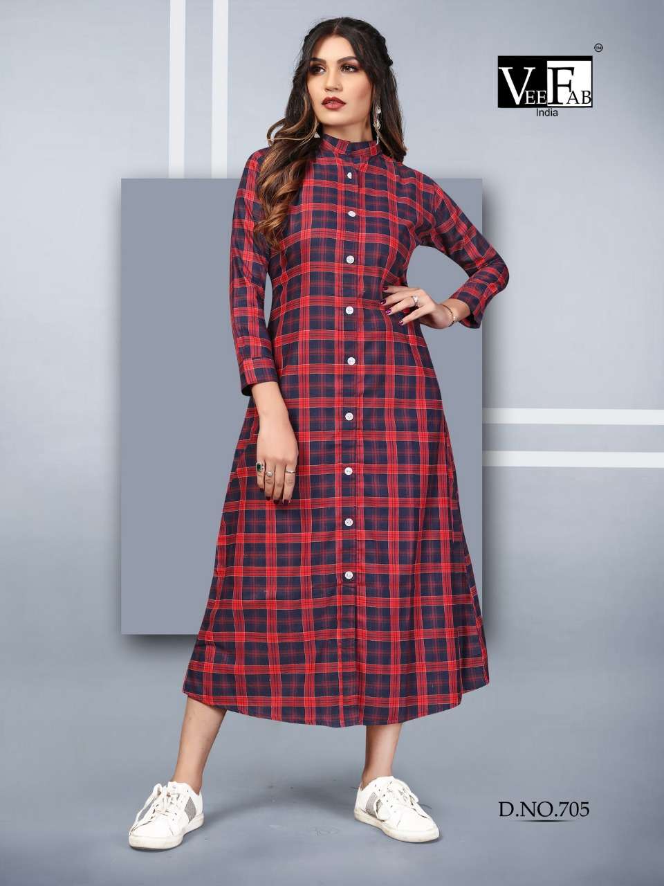 WINTER GRACE VOL-7 BY VEE FAB 701 TO 706 SERIES BEAUTIFUL COLORFUL STYLISH FANCY CASUAL WEAR & ETHNIC WEAR & READY TO WEAR PRINTED KURTIS AT WHOLESALE PRICE