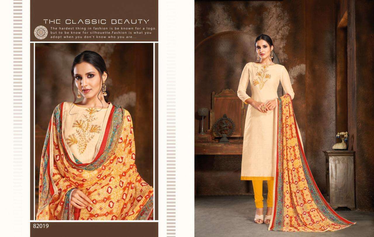 SPRING VOL-5 BY KAPIL TRENDZ 82008 TO 82021 SERIES BEAUTIFUL SUITS STYLISH FANCY COLORFUL PARTY WEAR & OCCASIONAL WEAR COTTON MODEL DRESSES AT WHOLESALE PRICE