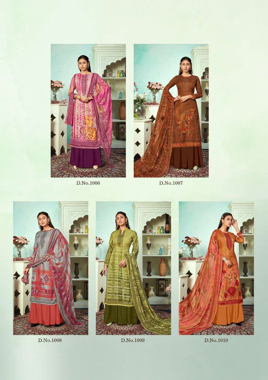 MALLIKA VOL-2 BY ROLI MOLI 1001 TO 1010 SERIES BEAUTIFUL STYLISH SHARARA SUITS FANCY COLORFUL CASUAL WEAR & ETHNIC WEAR & READY TO WEAR HEAVY COTTON PRINTED DRESSES AT WHOLESALE PRICE