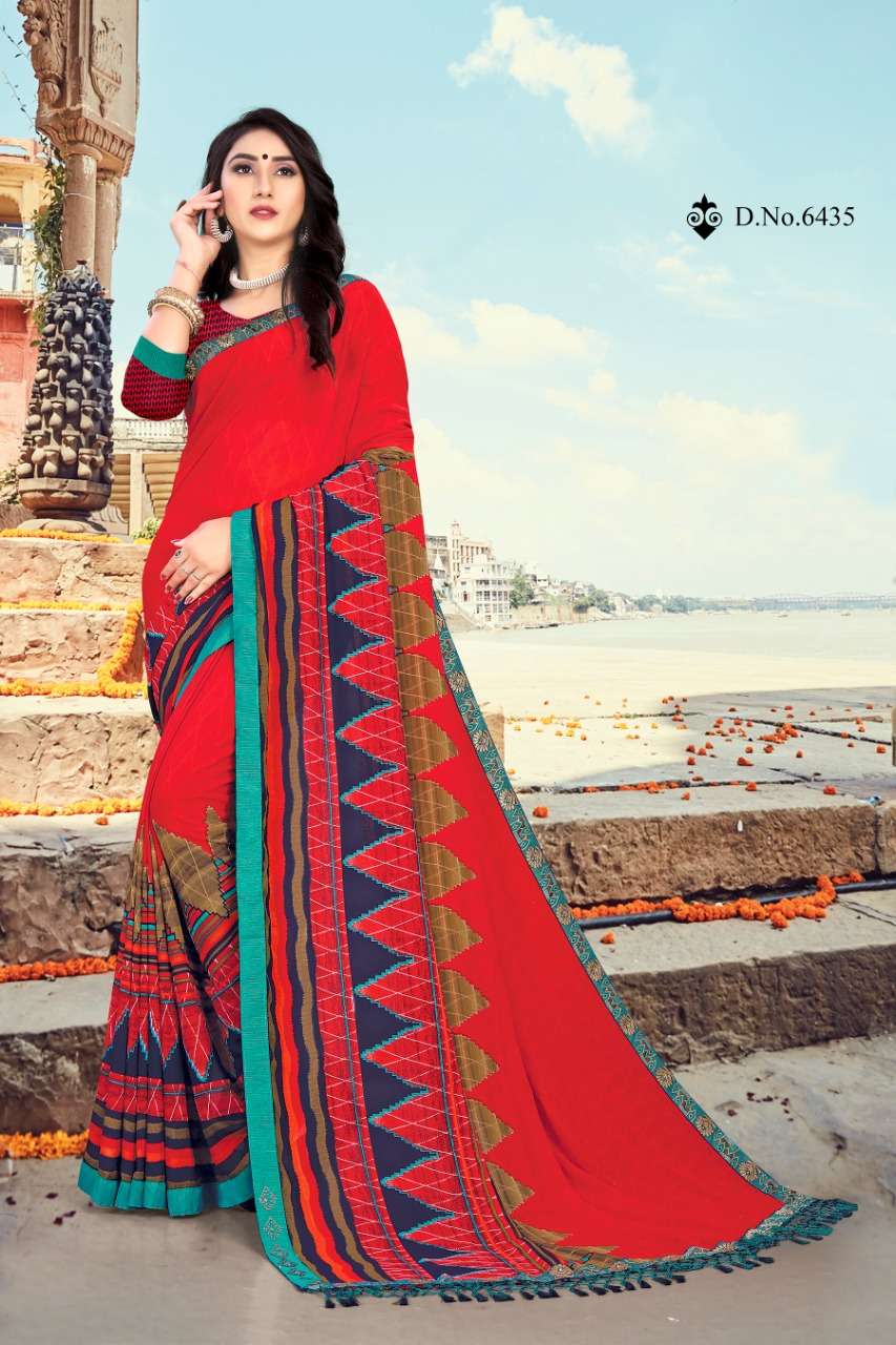 MONALISA BY HAYTEE 6428 TO 6435 SERIES INDIAN TRADITIONAL WEAR COLLECTION BEAUTIFUL STYLISH FANCY COLORFUL PARTY WEAR & OCCASIONAL WEAR RENIAL PRINT SAREES AT WHOLESALE PRICE